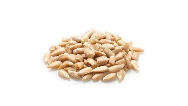 Yupik crunchy seed snack idea in a small bowl.