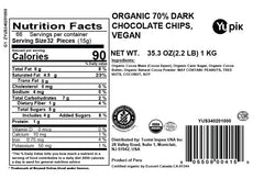 Yupik dark chocolate chips melting into batter for smooth desserts.