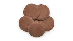 Yupik Dark Chocolate Wafers melted smoothly in a bowl for dessert prep.