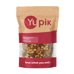 Yupik Deluxe Nut Mix packaging shown for easy on-the-go snacking
