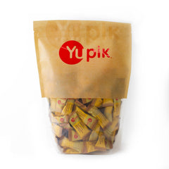 Yupik Ginger Chews packaging close-up, gluten-free snack option
