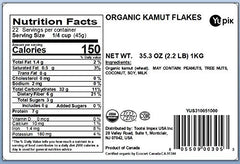 Yupik Kamut Flakes porridge-ready for warm, wholesome bowls.