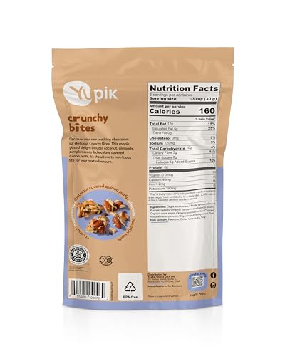 Yupik Maple Glazed Snack collection, glossy coating and crispy texture for quick treats.