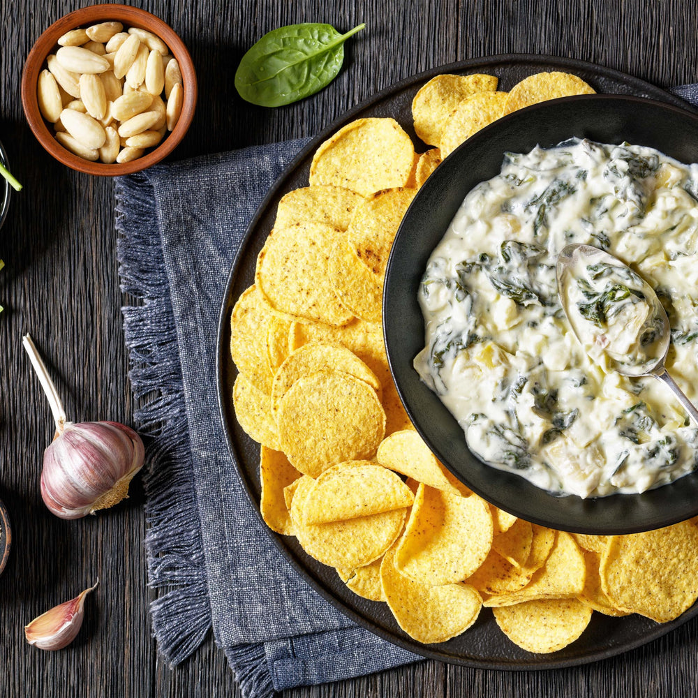 Yupik almond snack platter designed for entertaining guests