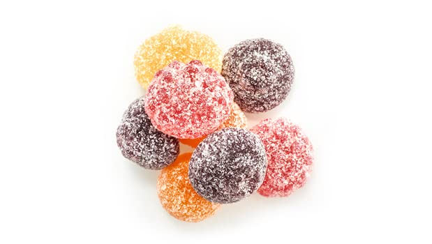 Yupik multi-flavor sour gummy candies for party and mix-ins.