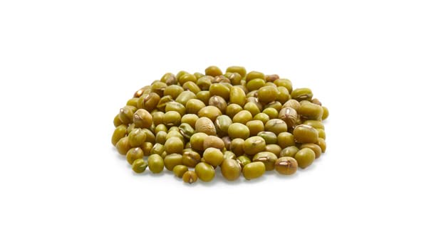 Yupik mung beans boiling on the stove for tender texture.
