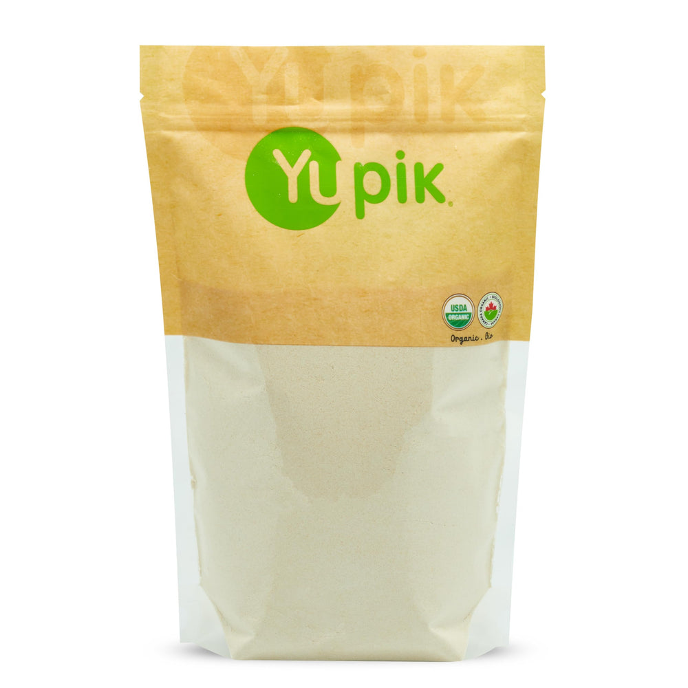 Yupik Organic Amaranth Flour bottle pour for gluten-free baking