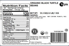 Yupik organic black turtle beans dry bulk for pantry staple meals