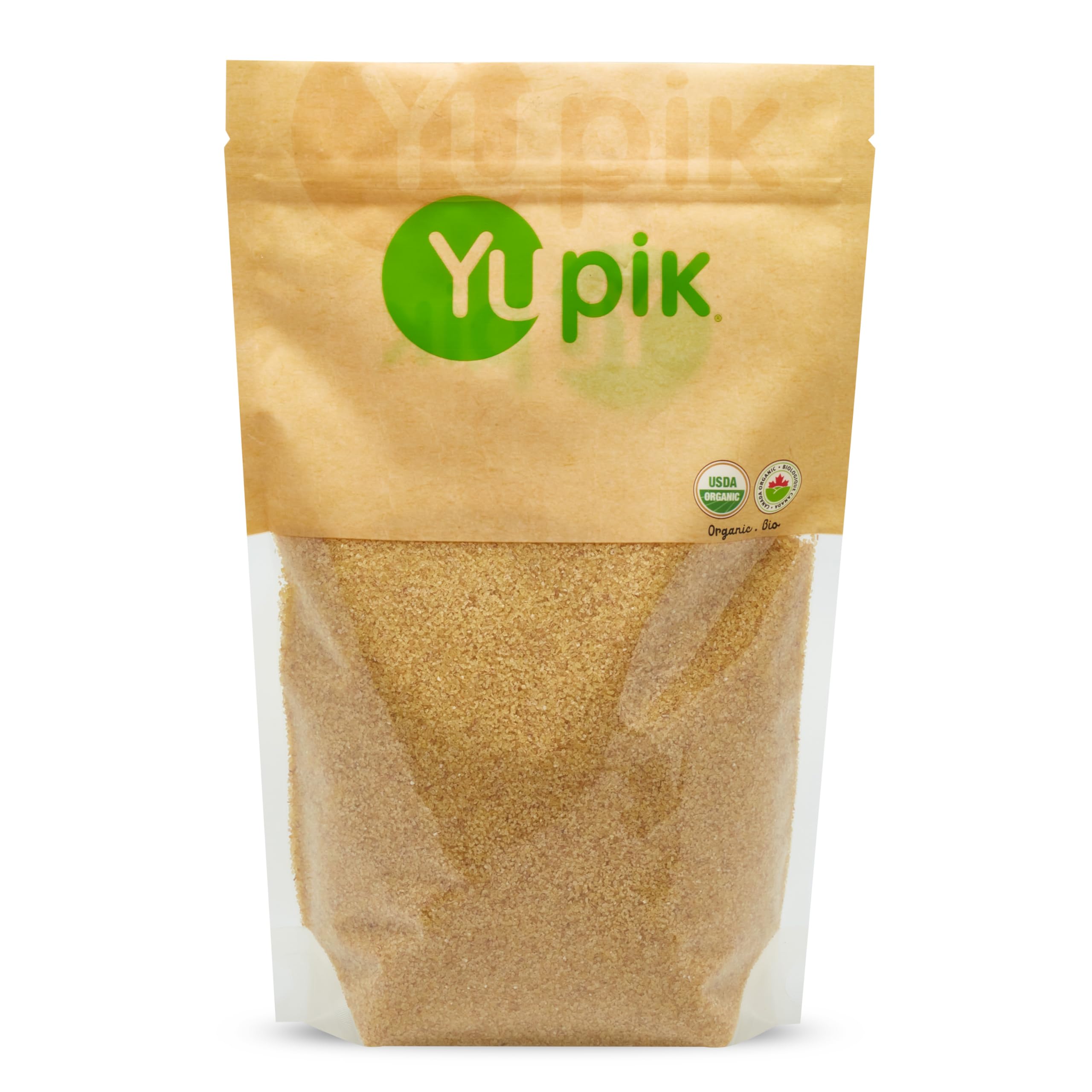 Yupik Organic Bulgur fine-ground pack front view shows a versatile kitchen staple
