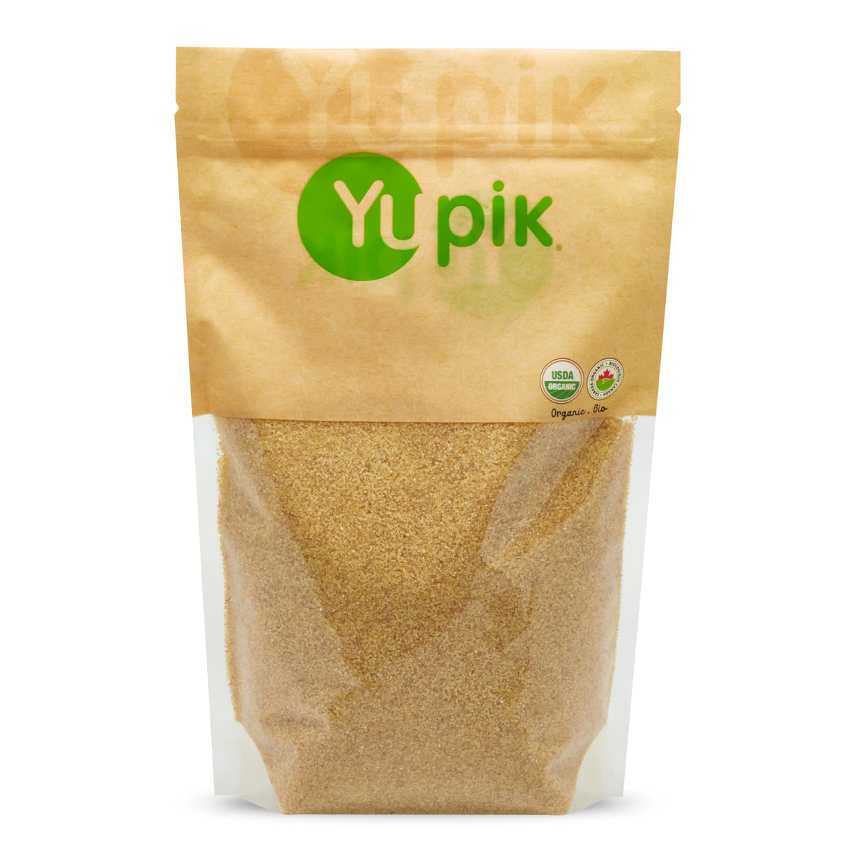 Yupik Organic Bulgur fine-ground pack front view shows a versatile kitchen staple