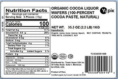 Yupik Cocoa Liquor Wafers melt smoothly to form creamy chocolate bases