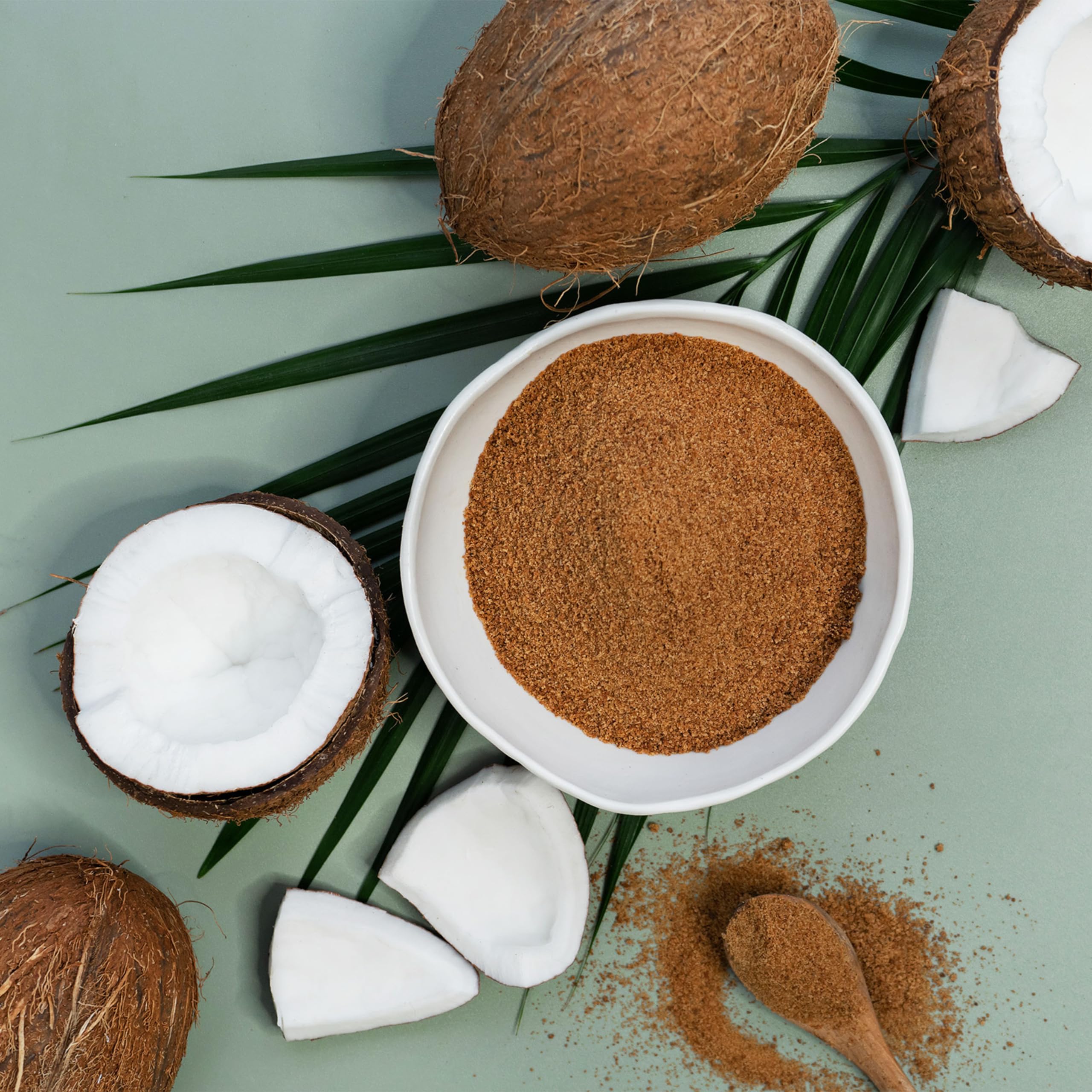 Yupik coconut palm sugar bag packaging highlights premium unrefined sweetness