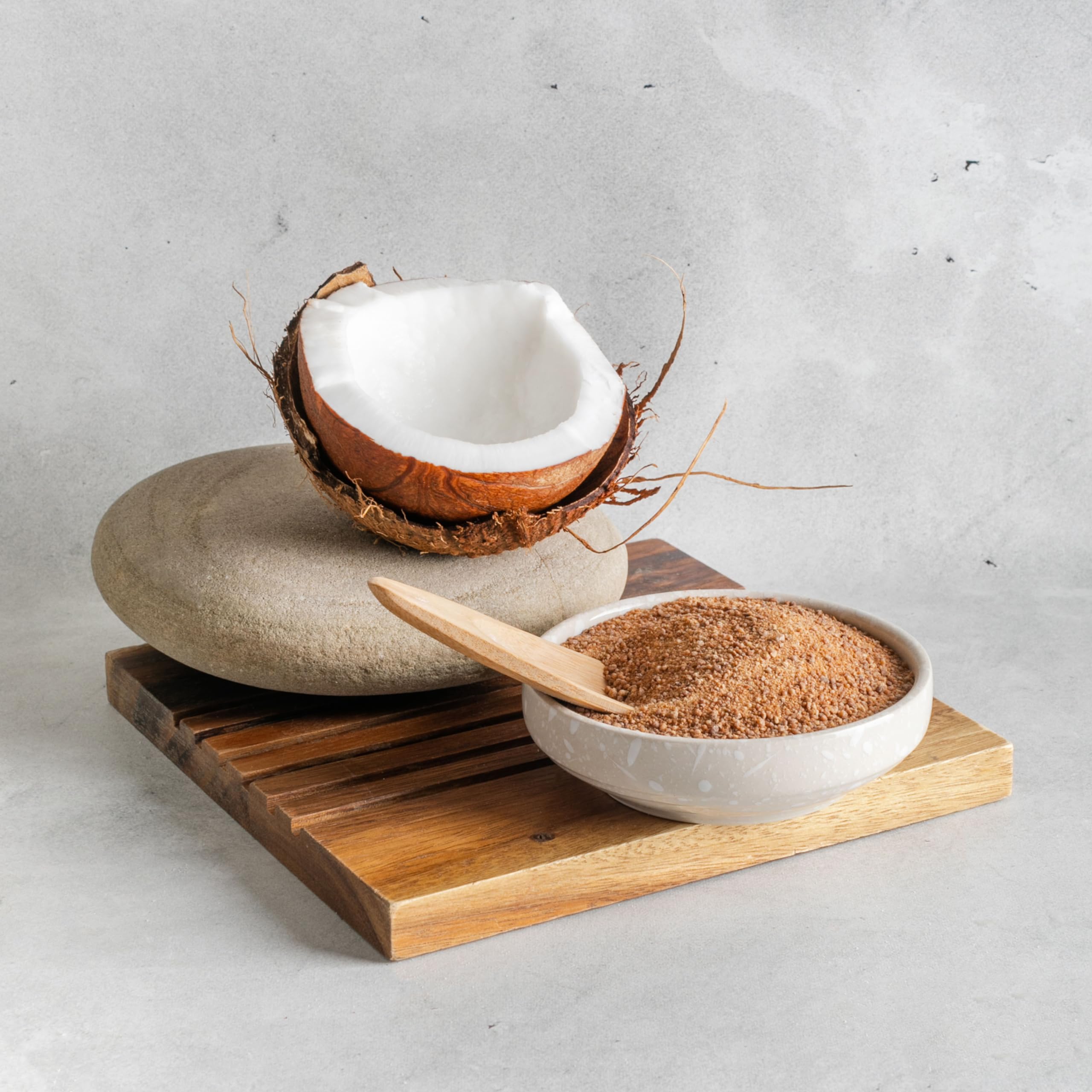 Yupik coconut palm sugar non-GMO label shown on packaging