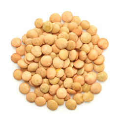 Yupik organic green lentils closeup beans, high fiber and protein