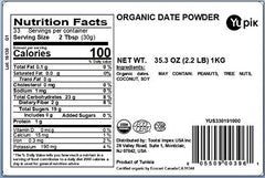 Yupik Organic Ground Date Powder added to smoothie for natural sweetness