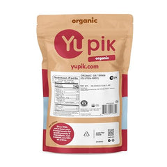 Yupik Organic Oat Bran scoop; convenient measure for breakfasts