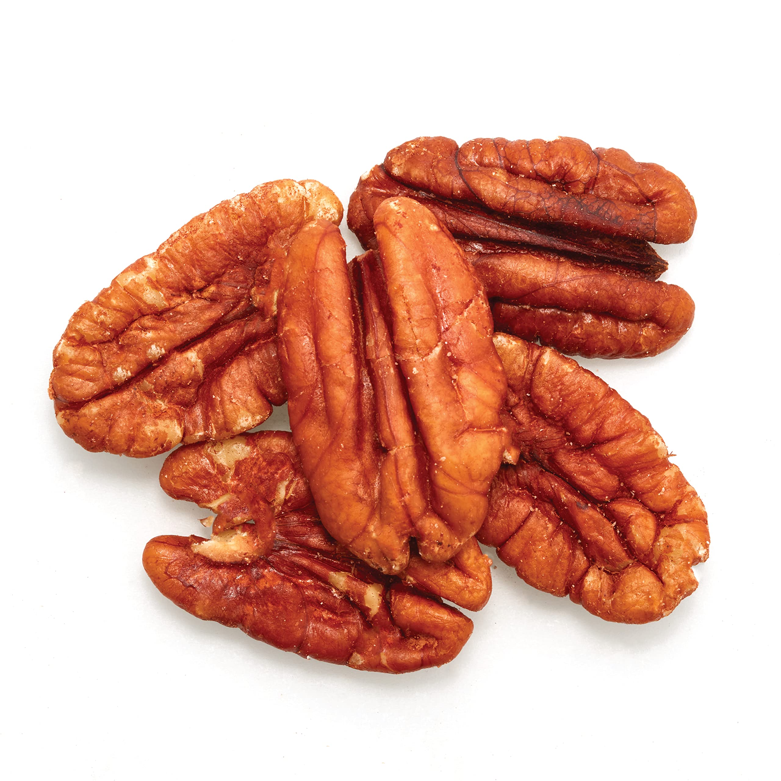 Close-up of Yupik pecans highlighting rich texture ideal for baking or topping yogurt.