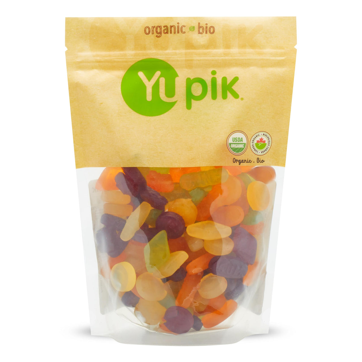 Yupik Organic Veggie Wine Gums packaging, a gluten-free vegan snack for gifting.