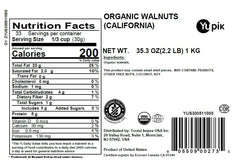 Yupik Organic Walnuts Kosher Raw image—great for gluten-free baking.
