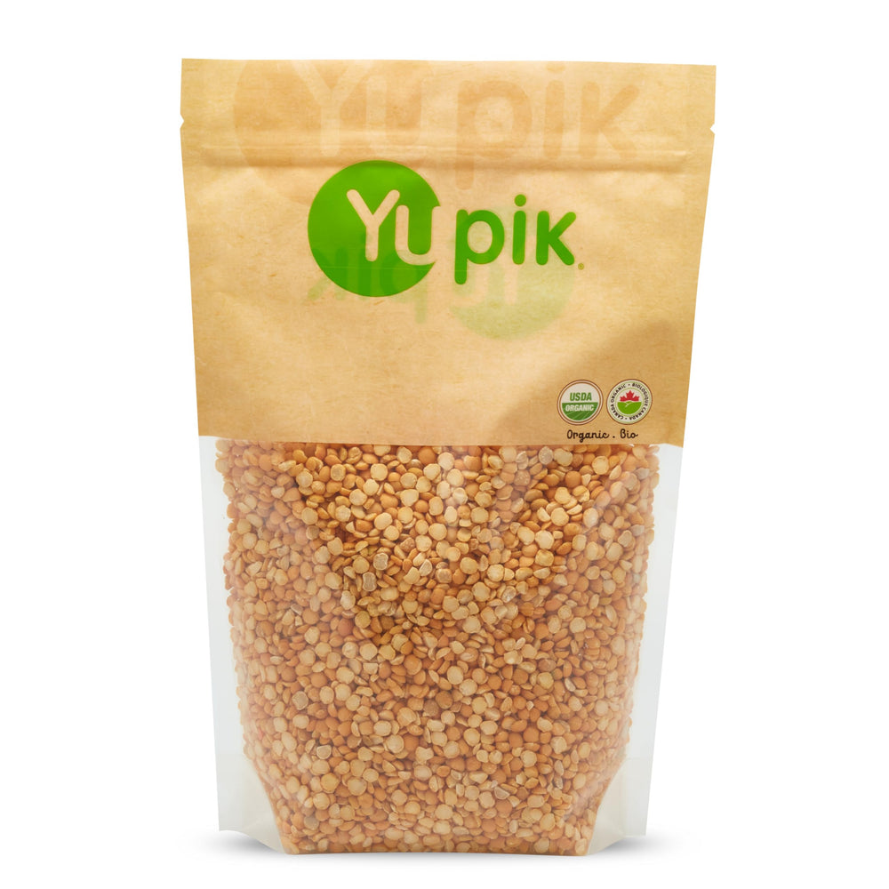 Yupik Organic Yellow Split Peas bag ready for pantry use in soups