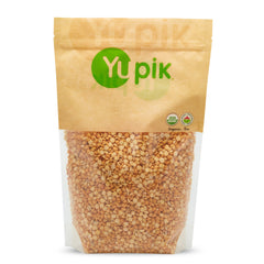 Yupik Organic Yellow Split Peas bag ready for pantry use in soups