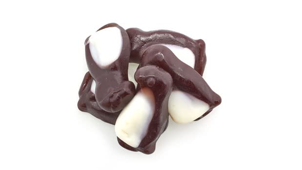 Yupik Peach Penguin Gummies jar display, gluten-free treat option