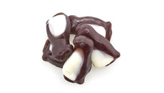 Yupik Peach Penguin Gummies jar display, gluten-free treat option