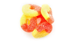 Yupik Peach Rings packaging highlighting gluten-free claim for shoppers
