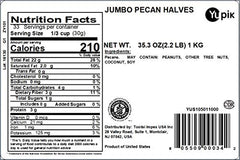 Yupik pecans halves, raw and crunchy, perfect for salads