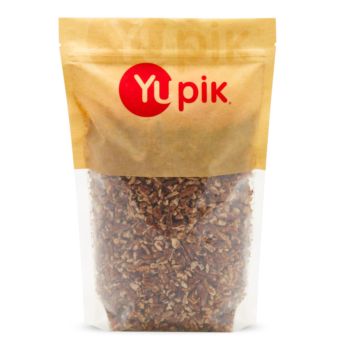 Yupik pecans medium pieces in a bowl, ideal for baking crunch and topping.