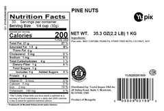 Yupik Pine Nuts raw and shelled for versatile, creamy recipes.