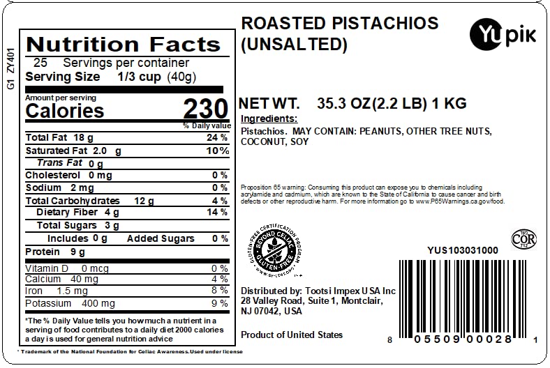 Yupik pistachios in-shell close-up, highlighting crunch