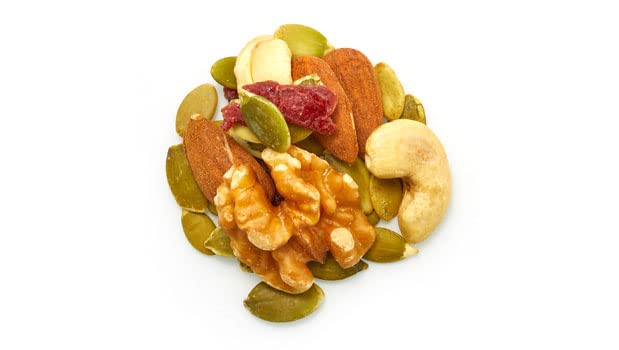 Yupik Protein Boost Trail Mix with pumpkin seeds for a crunchy, plant-based protein option