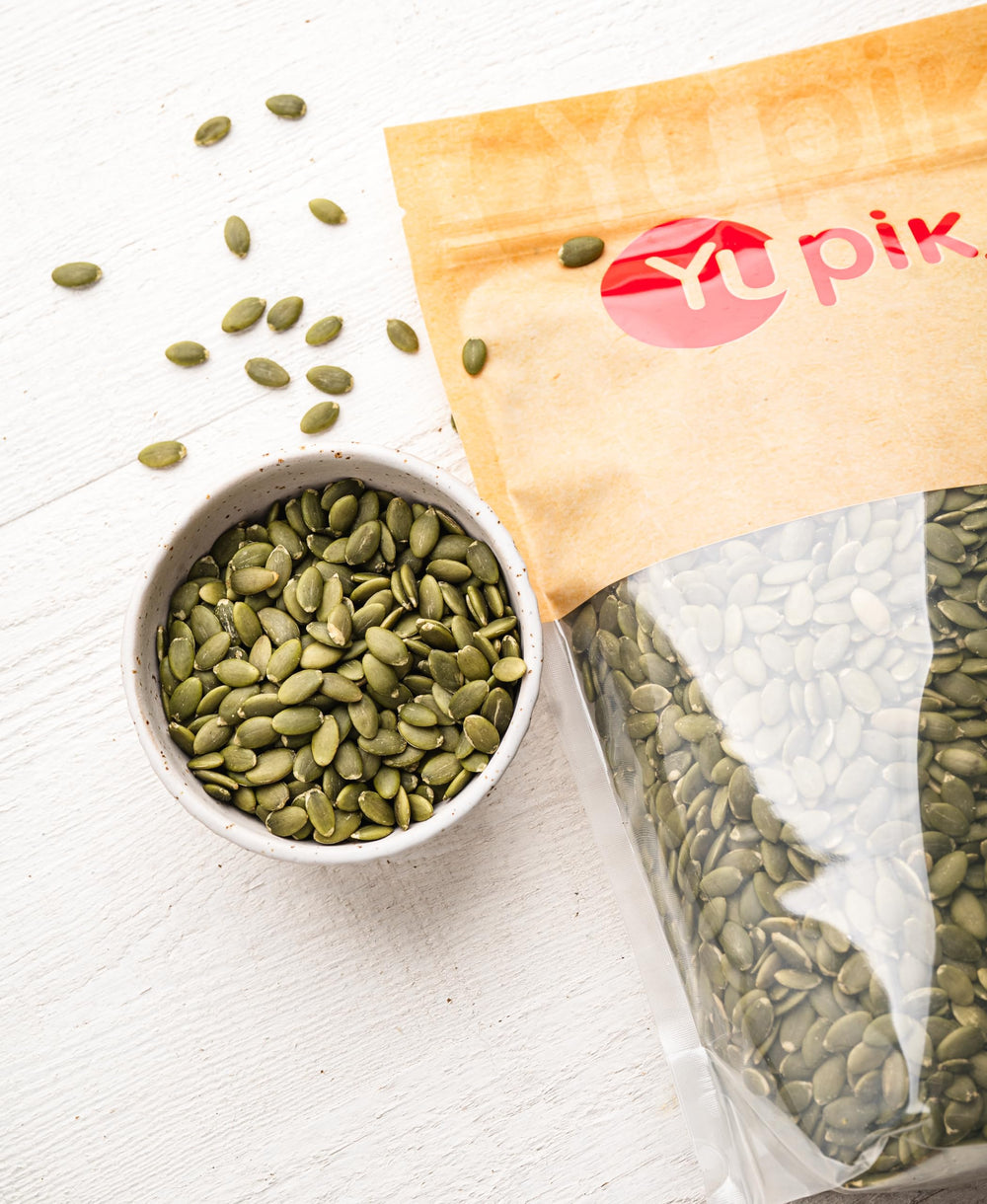 Yupik pumpkin seeds plant-based protein boost for smoothies and oats.