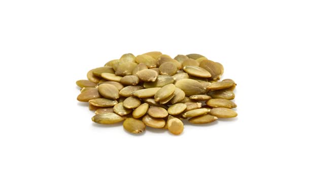 Yupik pumpkin seeds in a snack bowl, offering crunchy texture for quick energy.
