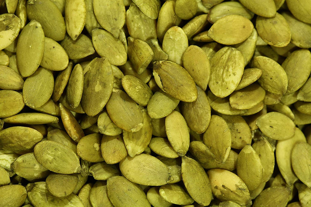Yupik pumpkin seeds as topping and baking ingredient.