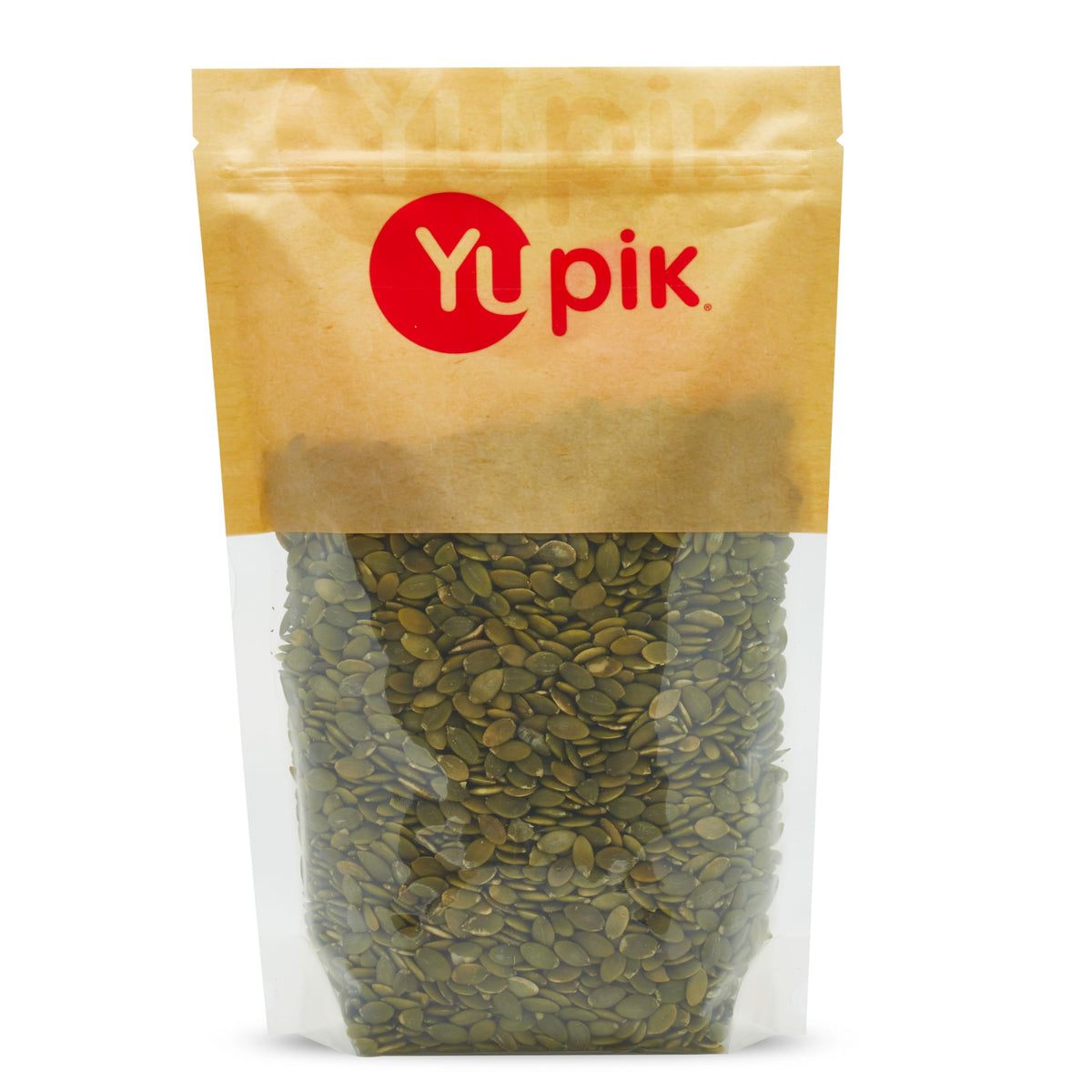 Yupik raw pumpkin seeds no-shell 1lb pack for a protein-rich snack.
