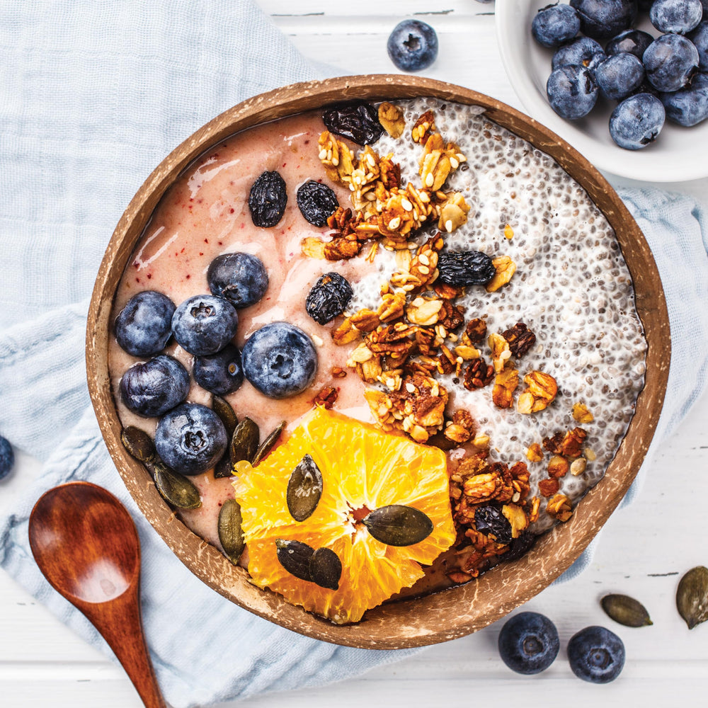 Yupik Raw White Chia Seeds in oatmeal or baked goods for added fiber.