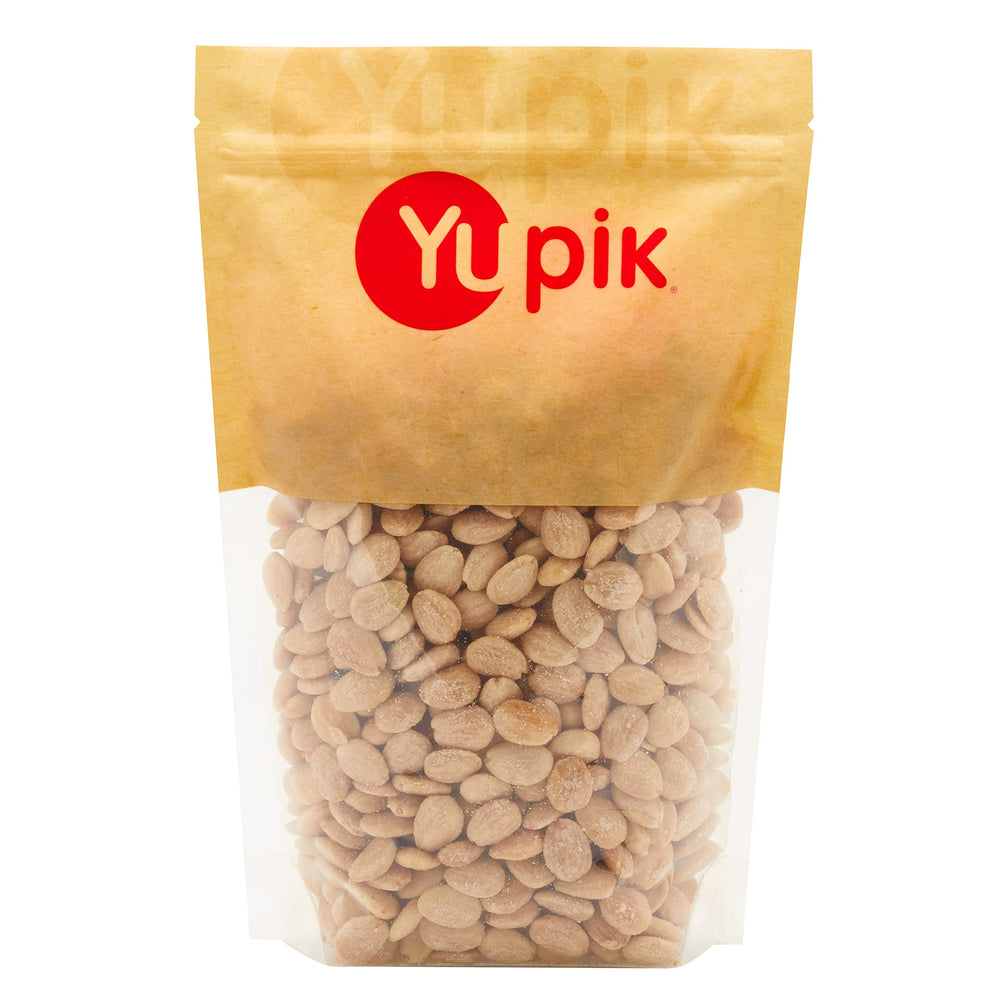 Yupik Roasted Sea Salted Marcona Almonds in a bowl, perfect for quick snacking