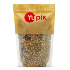 Yupik salad topping mix with pumpkin seeds for crunch and flavor in bowls.