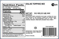 Yupik salad topping mix featuring sunflower seeds for savory crunch and fiber boost.