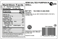 Yupik roasted pumpkin seeds with sea salt deliver crunch and plant-based protein