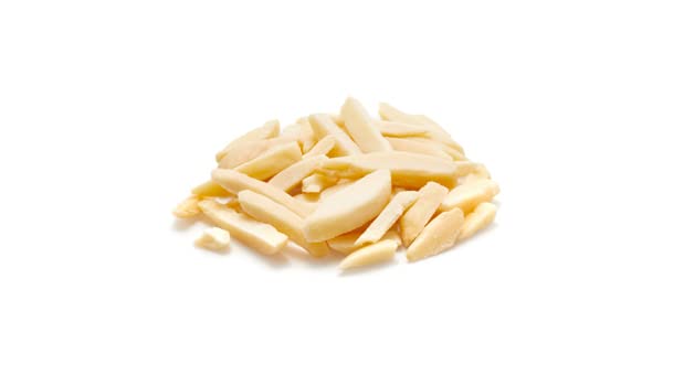 Yupik slivered California almonds blanched skinless image shows smooth integration into batters.