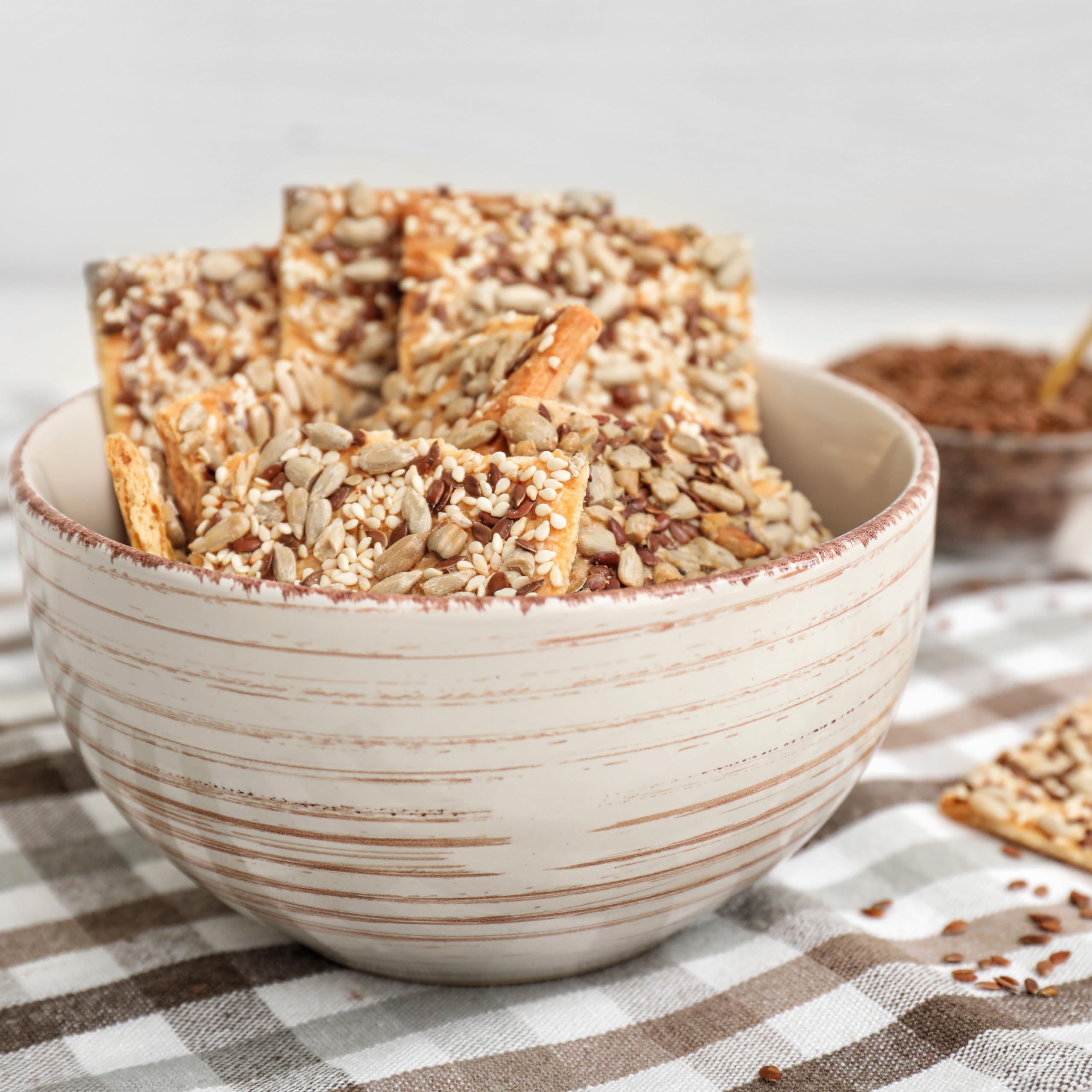 Baked goods with Yupik seeds delivering fiber and plant-based protein.