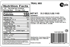 Close-up of Yupik Trail Mix with nuts and dried fruit for energy.