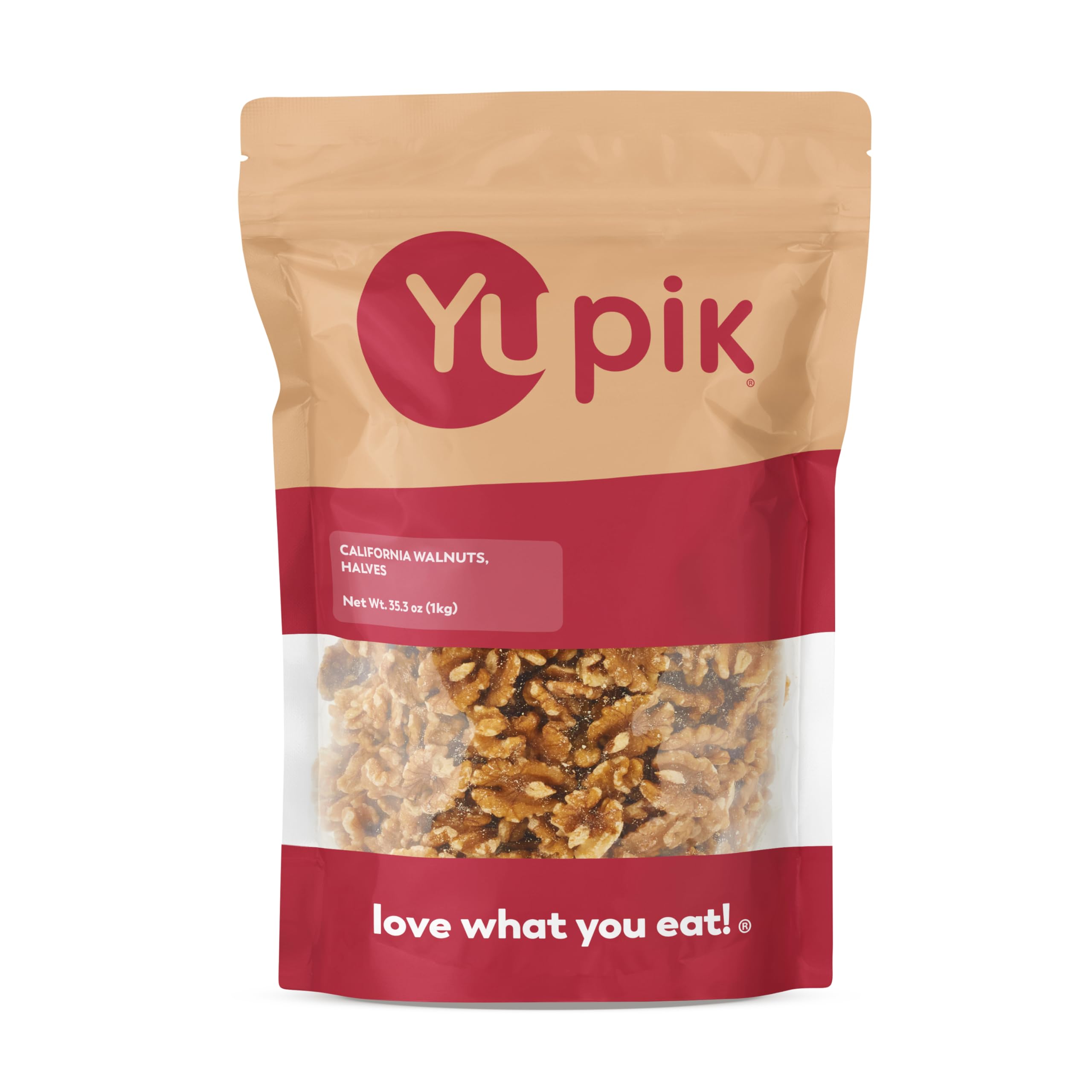 Yupik raw California walnuts halves and pieces, protein and iron source.