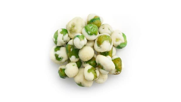 Yupik Wasabi Green Peas in a bowl makes a bold snack.