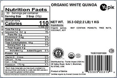 Yupik white quinoa cooked fluffy bowl, versatile meal base