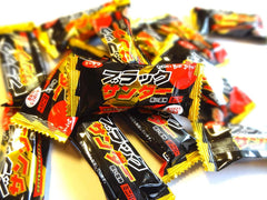 Yuraku Black Thunder Mini Bars Bag on shelf appealing to fans of Japan-made chocolate snacks