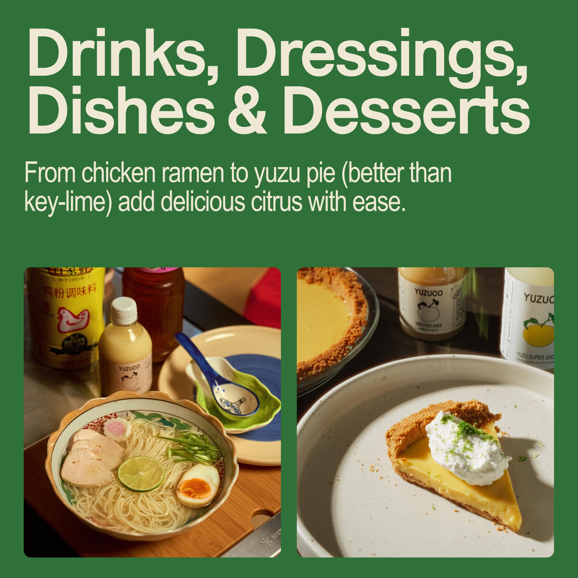 YUZUCO sauce-marinade close-up, showcasing bright notes in dressings and glazes.